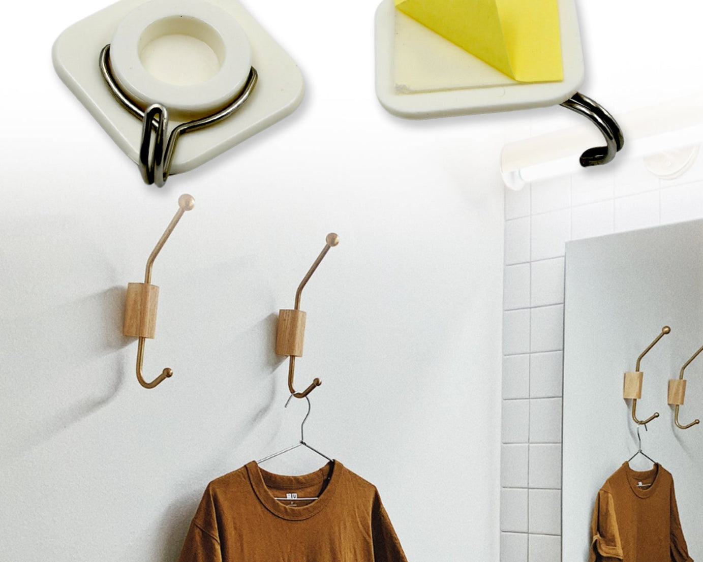 Multipurpose Strong Hook Self-Adhesive hooks for wall Heavy Plastic Hook, Sticky Hook Household For Home, Decorative Hooks, Bathroom & All Type Wall Use Hook, Suitable for Bathroom, Kitchen, Office (2 Pc & 4 Pc Set)