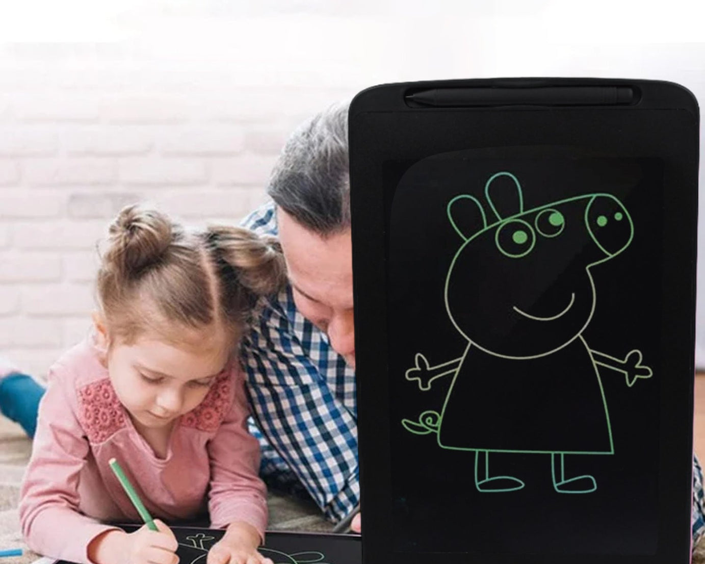 Portable LCD Writing Board Slate Drawing Record Notes Digital Notepad with Pen Handwriting Pad Paperless Graphic Tablet for Kids 12 inch