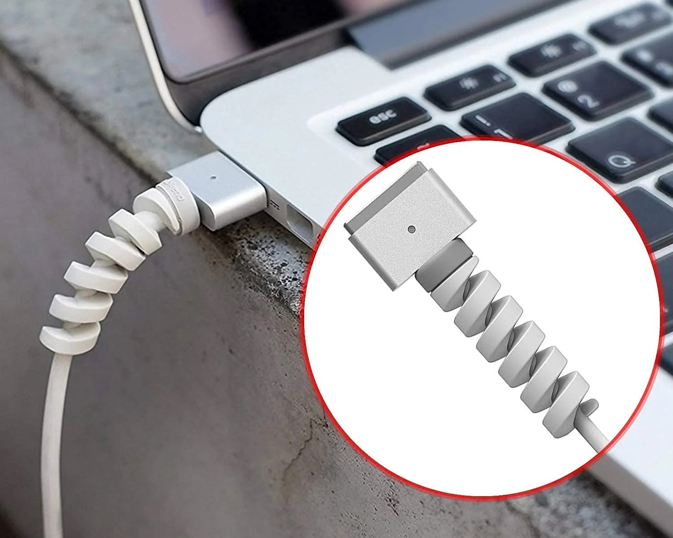 Spiral Charger Cable Protector Data Cable Saver Charging Cords Protective for All Universal Earphone & Cable Cover (Pack of 10)