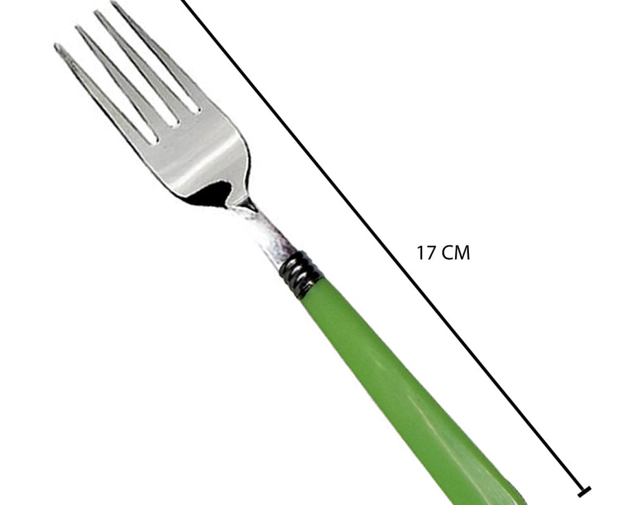 Durable stainless steel forks set for dining, pack of 6.