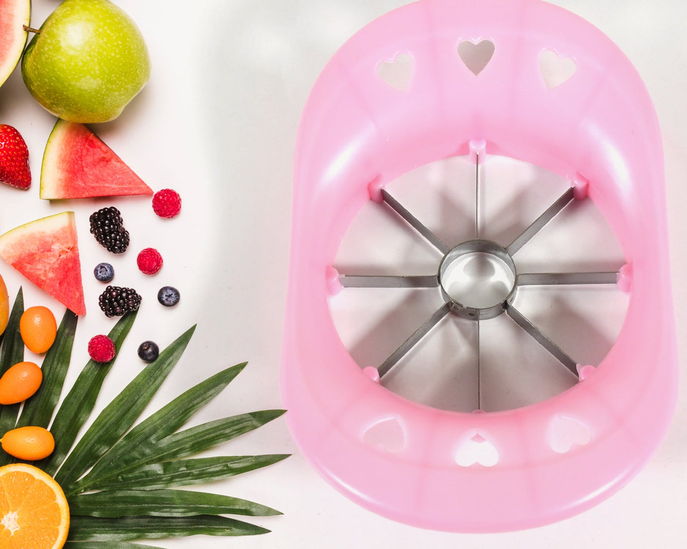 Multi Purpose Fruit Slicer Apple Cutter Regular With 8 Stainless Steel Blades Apple Slicer (1 Pc)