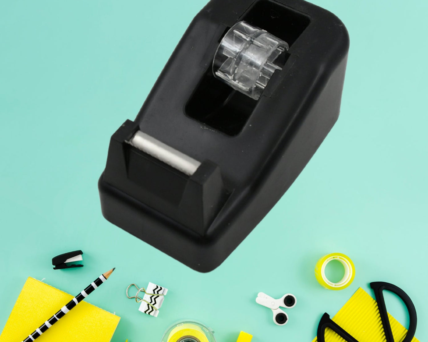 9515 Plastic Tape Dispenser Cutter for Home Office use, Tape Dispenser for Stationary, Tape Cutter Packaging Tape (1 pc / 237 Gm)