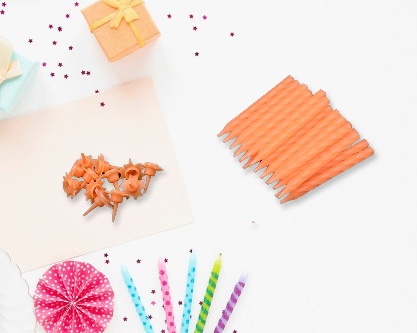 Birthday candles for parties, pack of 24.