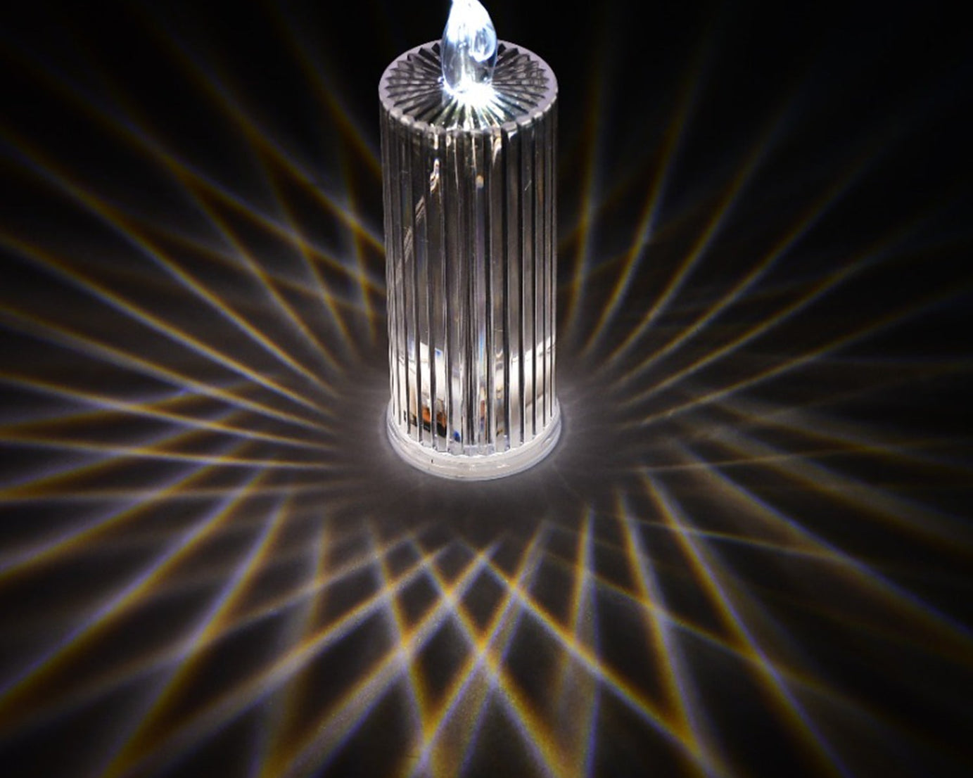 Crystal candles for simple home decoration.