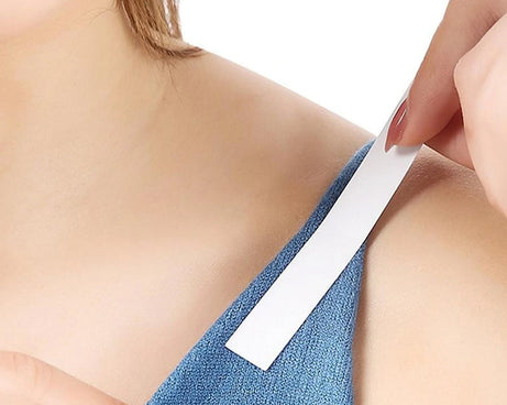 Waterproof Anti-Skid, Disposable Double Sided 10 Adhesive Transparent Clear Medical Tape for Lingerie (10 Pcs Set)