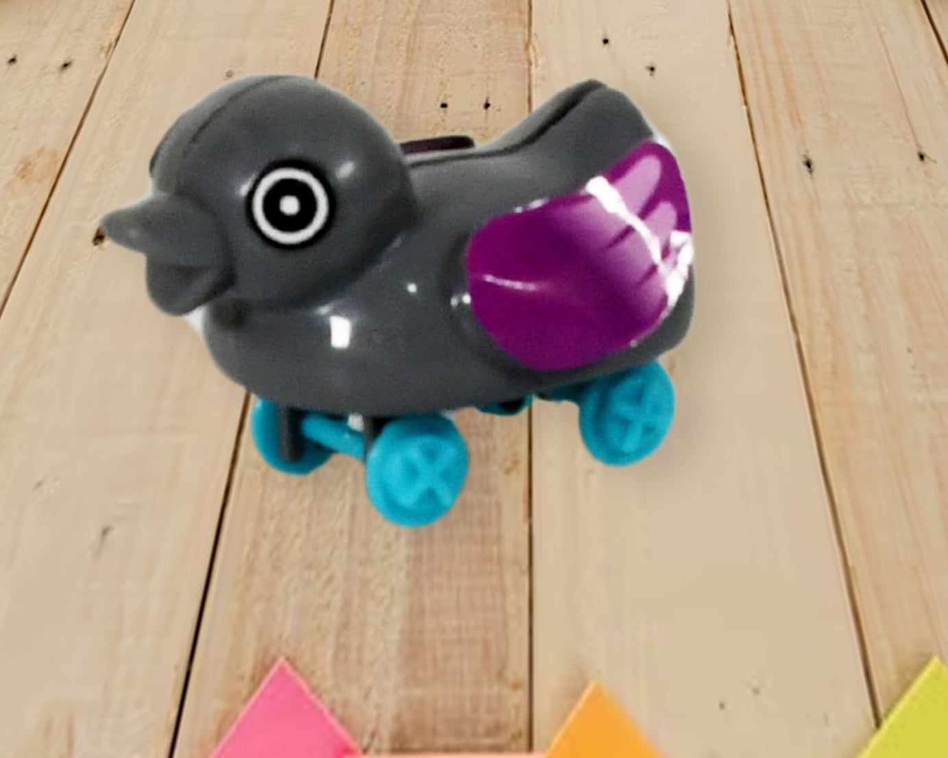 Small push back duck toy, Ejectable spring tail duck, Small DIY duck Toy