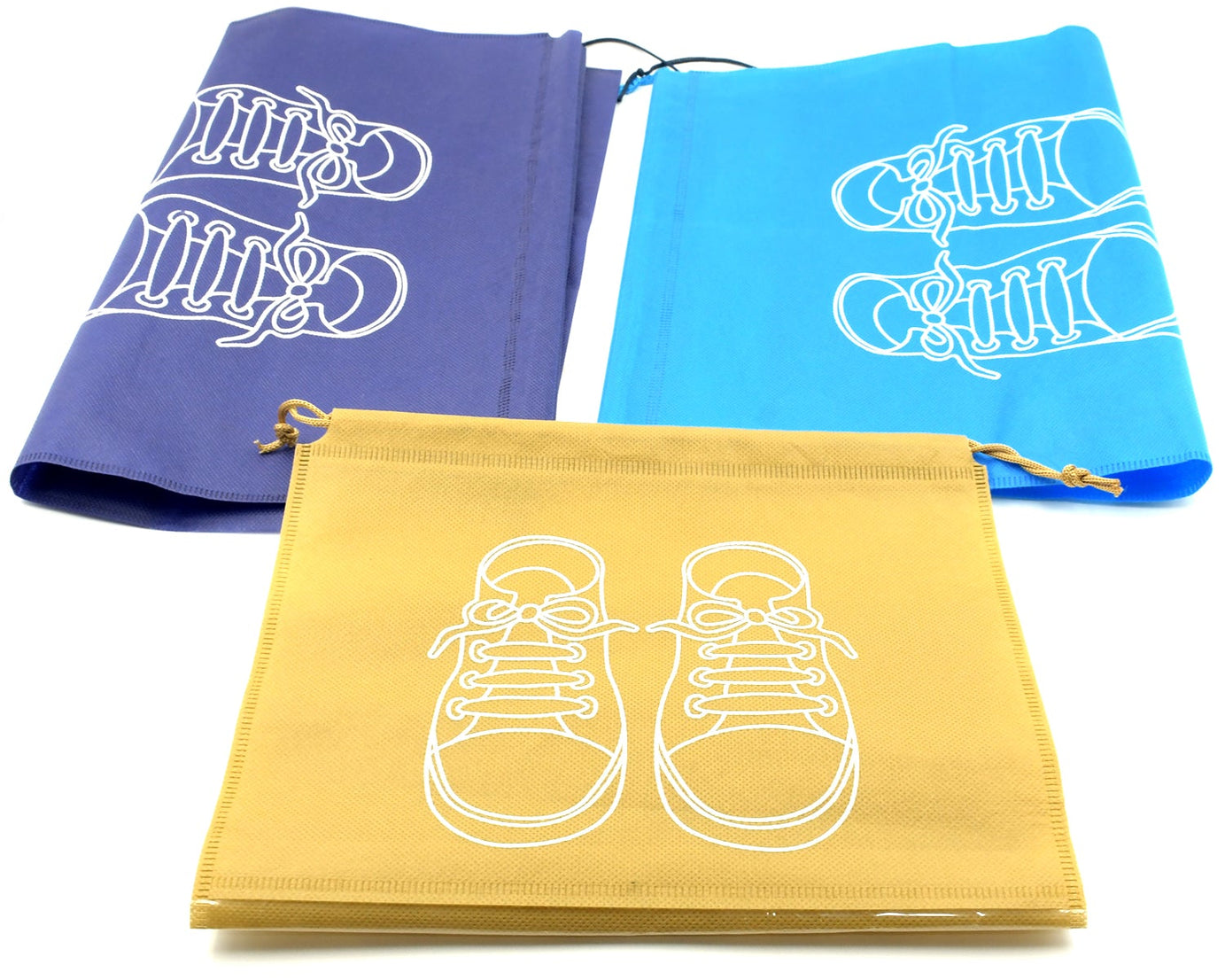 BEACH BAG SHOES STORAGE BAG CLOSET ORGANIZER NON-WOVEN TRAVEL PORTABLE BAG WATERPROOF POCKET CLOTHING CLASSIFIED HANGING BAG SHOE BAG LUGGAGE TRAVEL PORTABLE SHOE POUCH NON WOVEN TRANSPARENT WINDOW (3 PC )