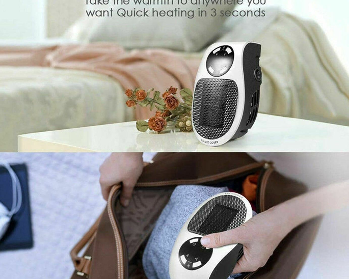 Mini electric heater for personal warmth