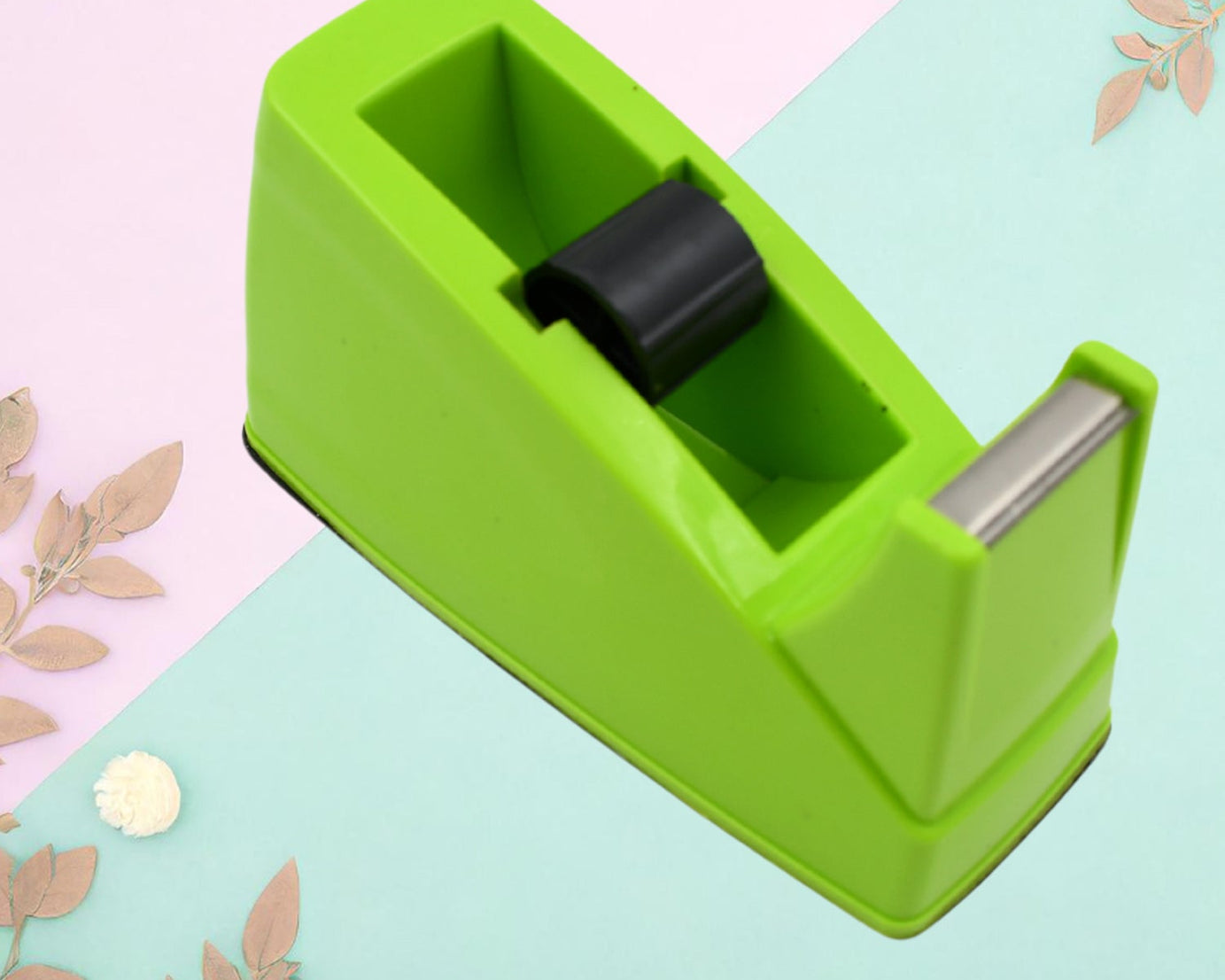 9514 Plastic Tape Dispenser Cutter for Home Office use, Tape Dispenser for Stationary, Tape Cutter Packaging Tape School Supplies (1 pc / 515 Gm)