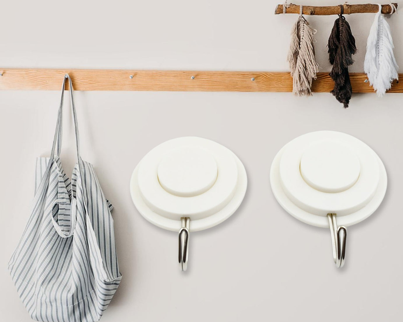 Multipurpose Strong Hook Self-Adhesive hooks for wall Heavy Duty Hook, Sticky Hook Household For Home, Decorative Hooks, Bathroom & All Type Wall Use Hook, Suitable for Bathroom, Kitchen, Office