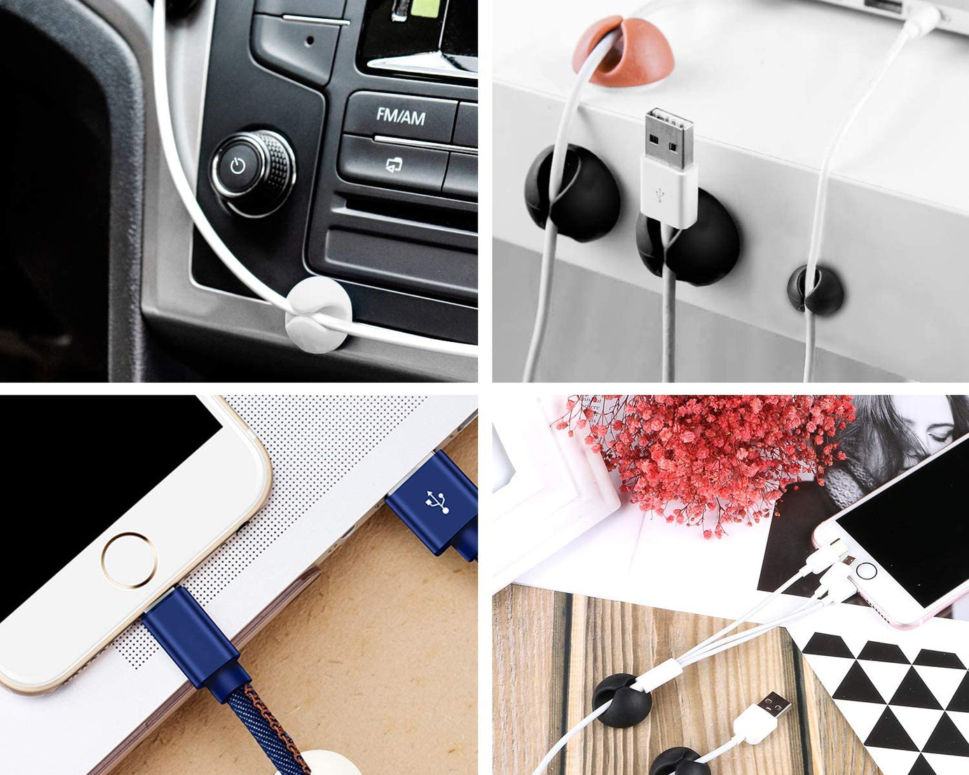 Cable organizers for table use