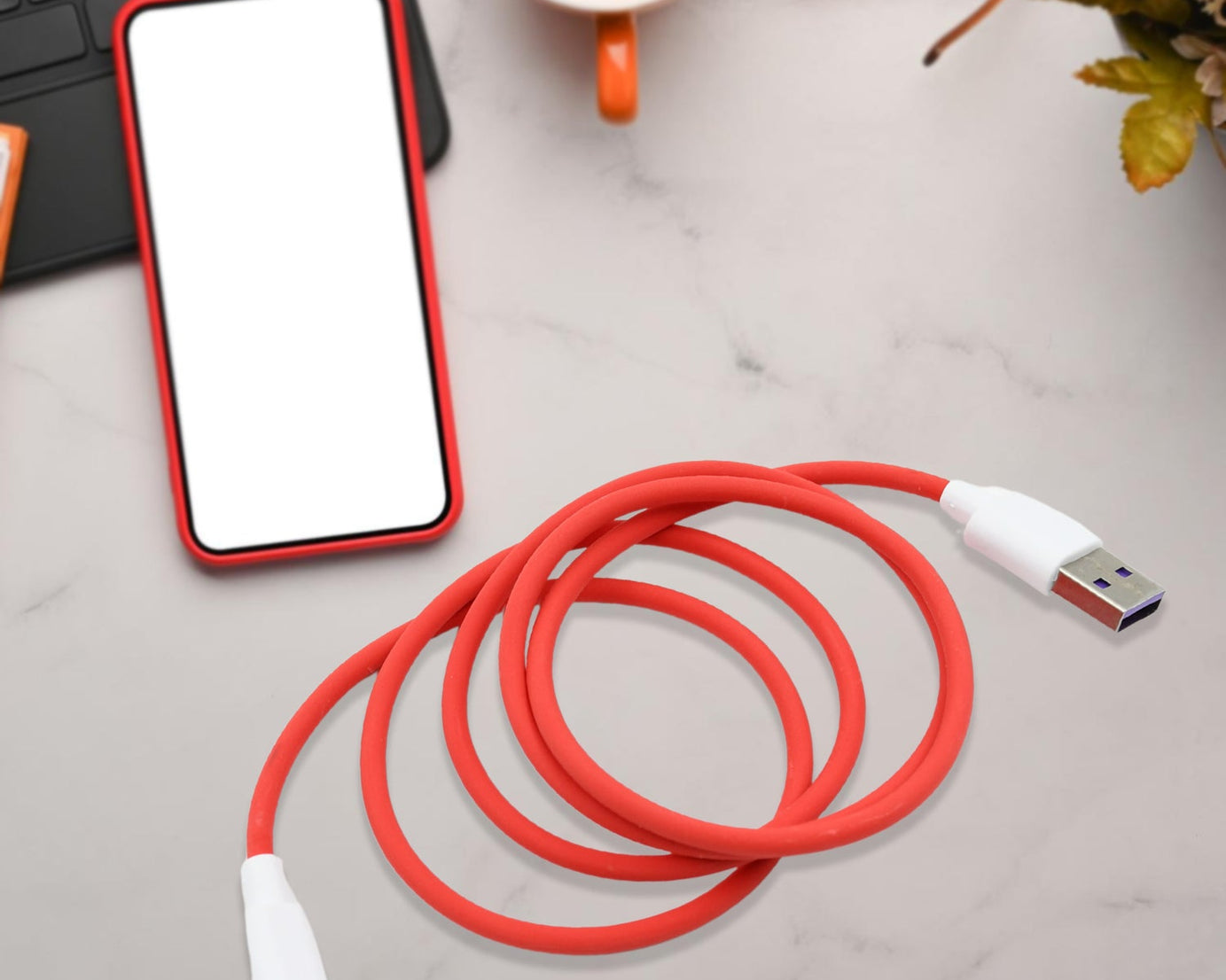Unique Type C Dash Charging USB Data Cable | Fast Charging Cable | Data Transfer Cable For All C Type Mobile Use