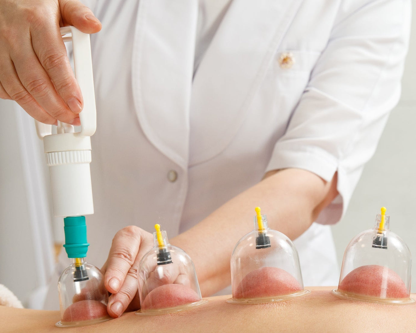 Vacuum Cupping Set 6 Pcs Kit Pull Out a Vacuum Apparatus Therapy Relax Massagers Curve Suction Pumps