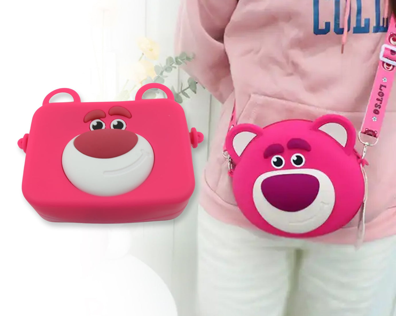 1218 Cute Cartoon Girls' Backpack, Shoulder Bag / Purse, Portable, Mini Silicone Handbag Girls, Children's Bag / Purse for For Girls Women, Gift Girls Bag Accessories (1 Pc )