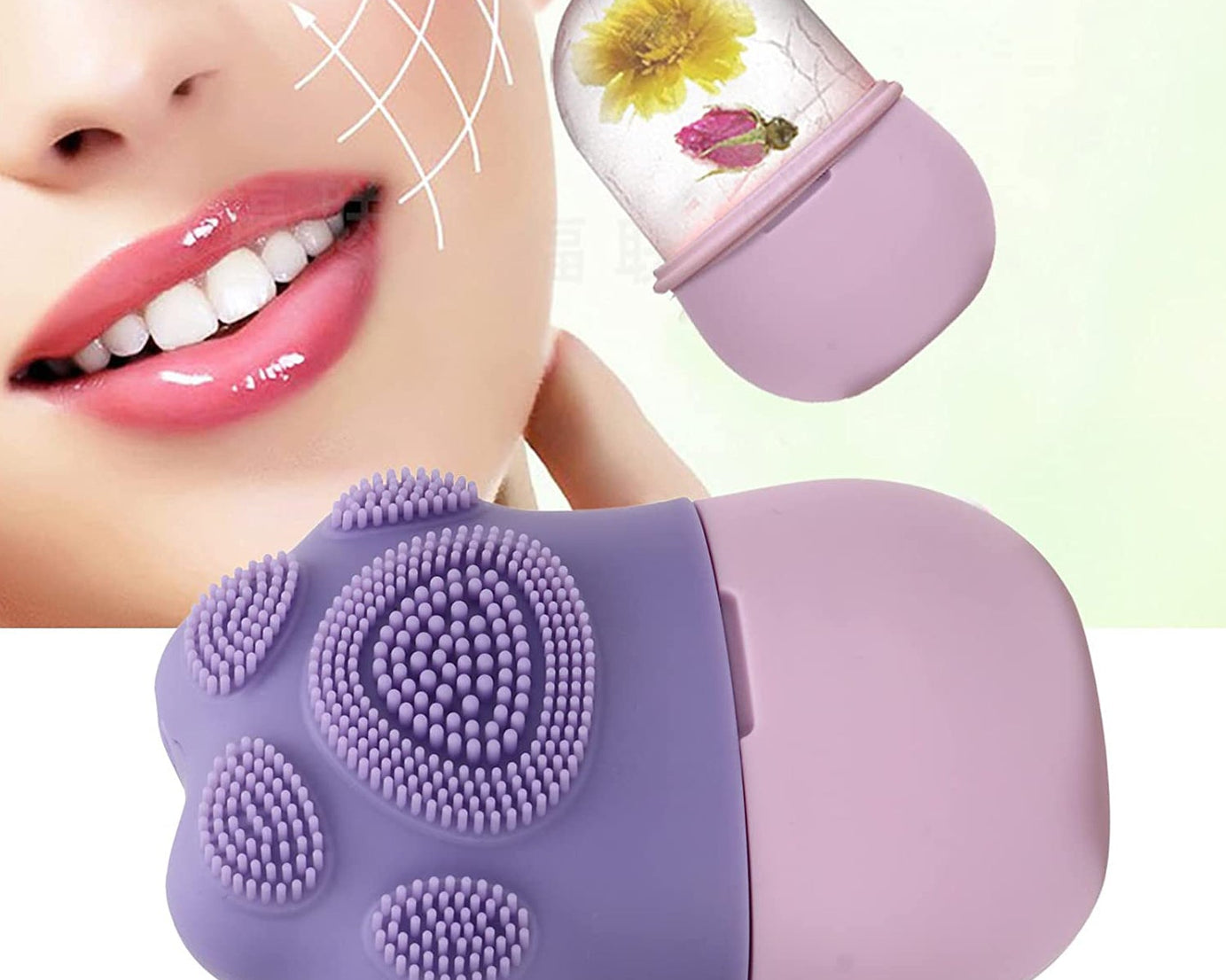 Non-Slip Silicone Ice Cubes for Face
