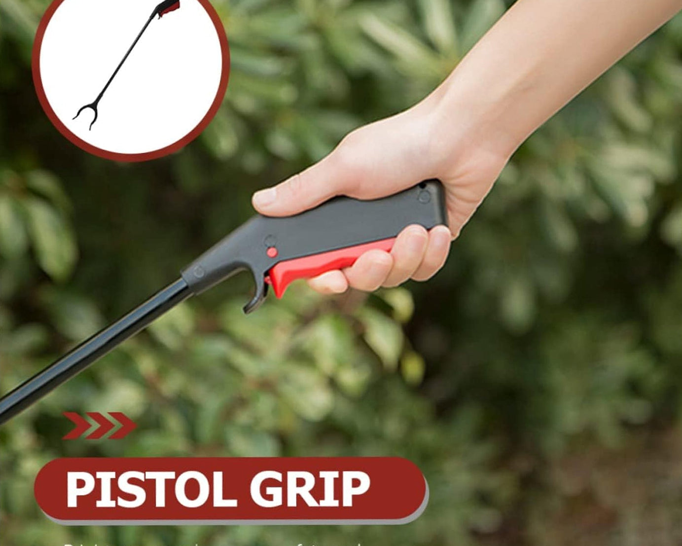 Extra Long Pickup Aid Trash Picker Upper, Rotating Hand, Heavy Duty Grip Arm - Reaching Assist for Litter, Elderly, Garden  Disabled, Handicap Arm