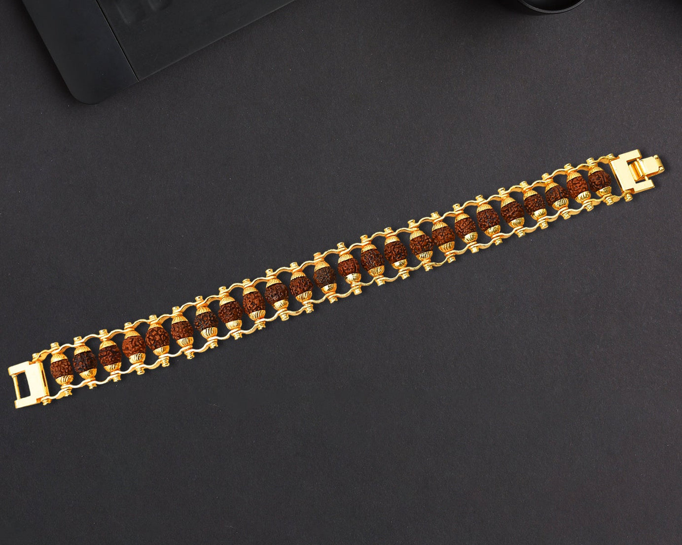  Golden Rudraksha Bracelet 