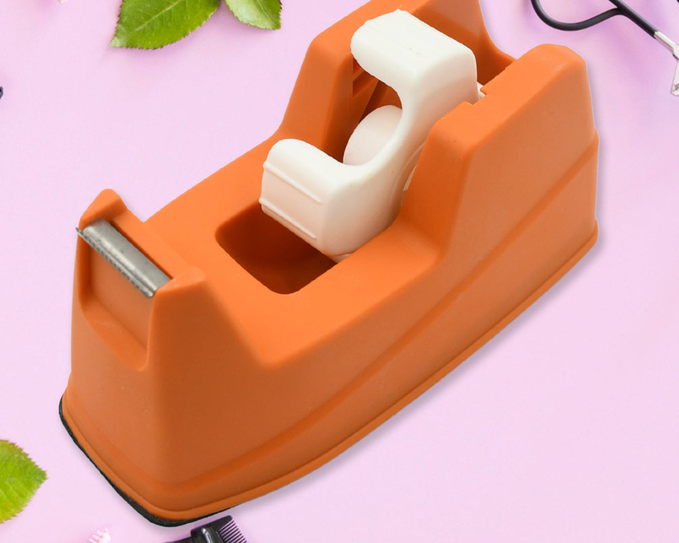 9508 Plastic Tape Dispenser Cutter for Home Office use, Tape Dispenser for Stationary, Tape Cutter Packaging Tape (1 pc / 605 Gm)