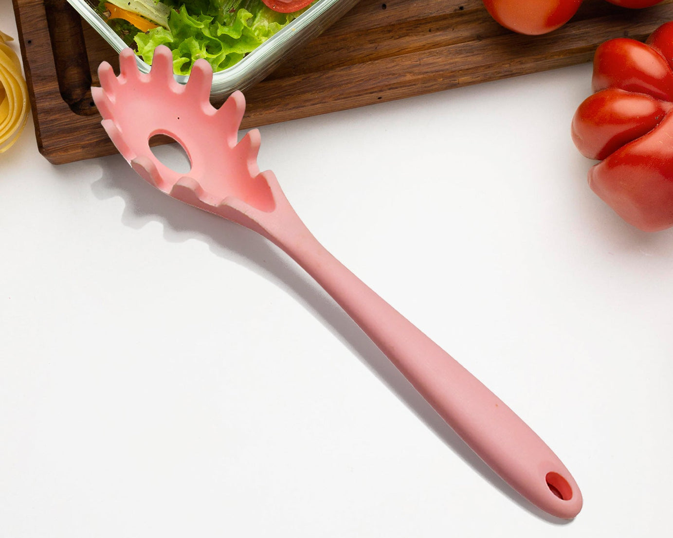 Multipurpose Silicone Spoon, Silicone Basting Spoon Non-Stick Kitchen Utensils Household Gadgets Heat-Resistant Non Stick Spoons Kitchen Cookware Items For Cooking and Baking (6 Pcs Set)