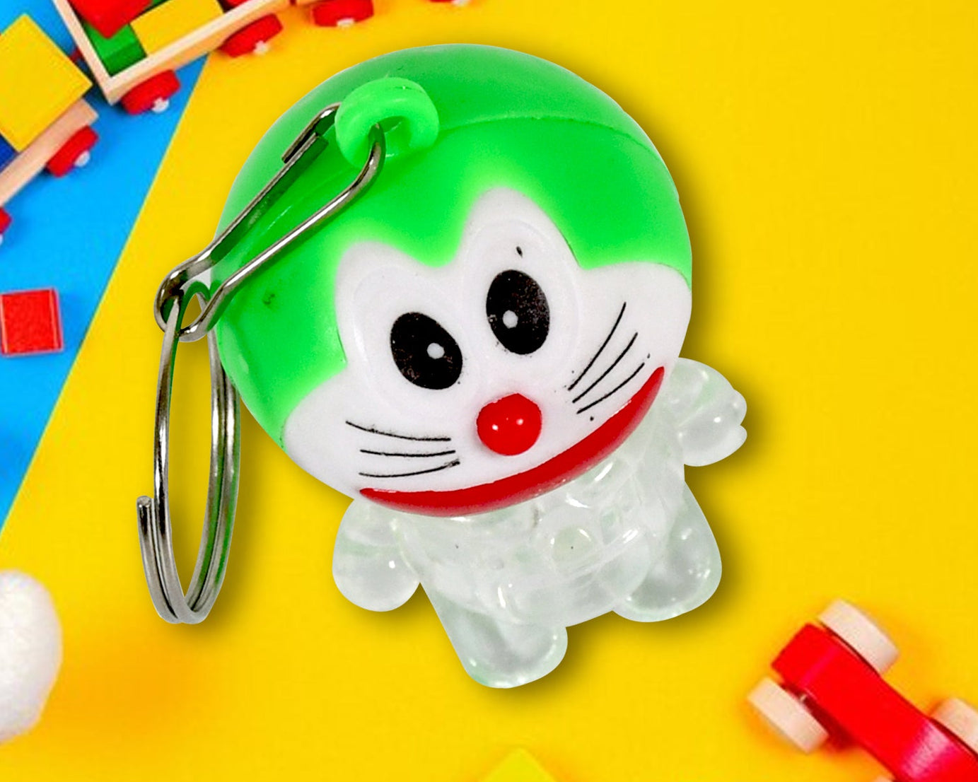 Doremon lightning keychain, 2 colored lightning keychain (1 pc)