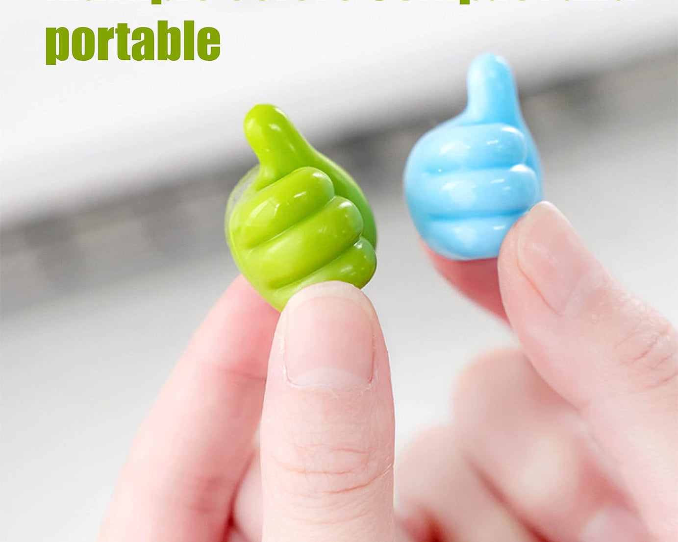 Thumb Cable Clips,Cord Holder Multi-Functional Wall Hooks Cable Organizer Cable Management for Desk Home Office Car Multi Color (Pack Of 10)