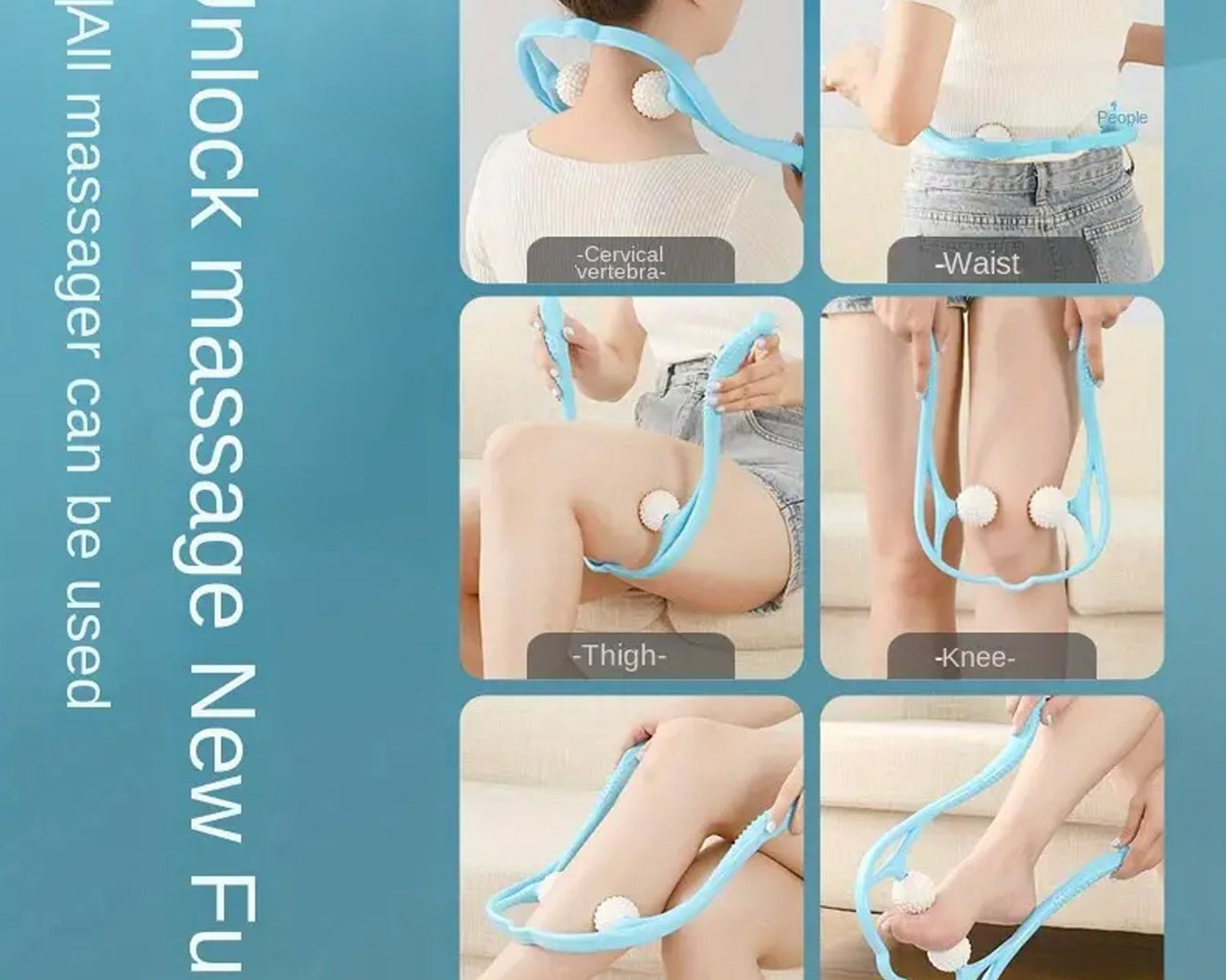 Neck Shoulder Massager, 13.5x7.08in Portable Relieving the Back for Men Relieving the Waist Women