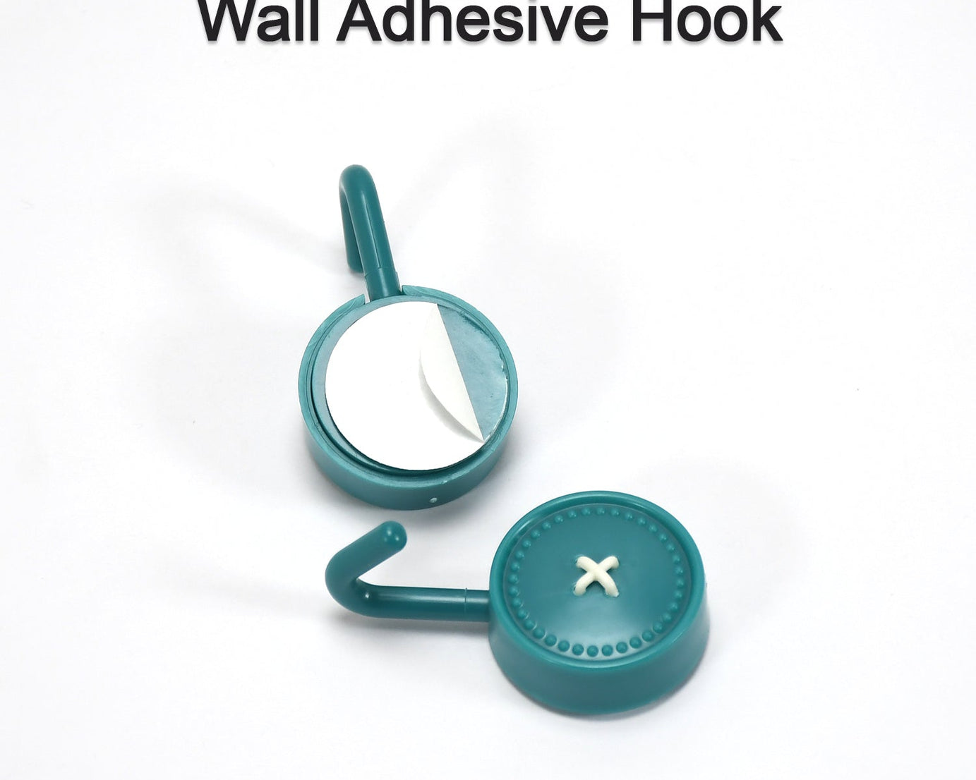 Set of 2 adhesive wall hooks