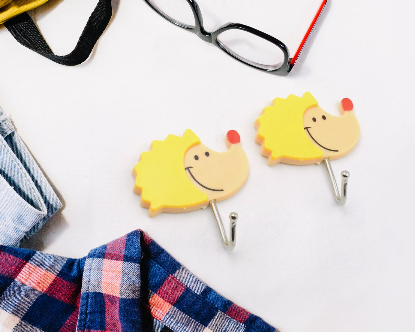 MULTIPURPOSE STRONG HOOK SELF-ADHESIVE HOOKS FOR WALL HEAVY PLASTIC HOOK, STICKY HOOK HOUSEHOLD FOR HOME , DECORATIVE HOOKS, BATHROOM & ALL TYPE WALL USE HOOK , SUITABLE FOR BATHROOM, KITCHEN, OFFICE