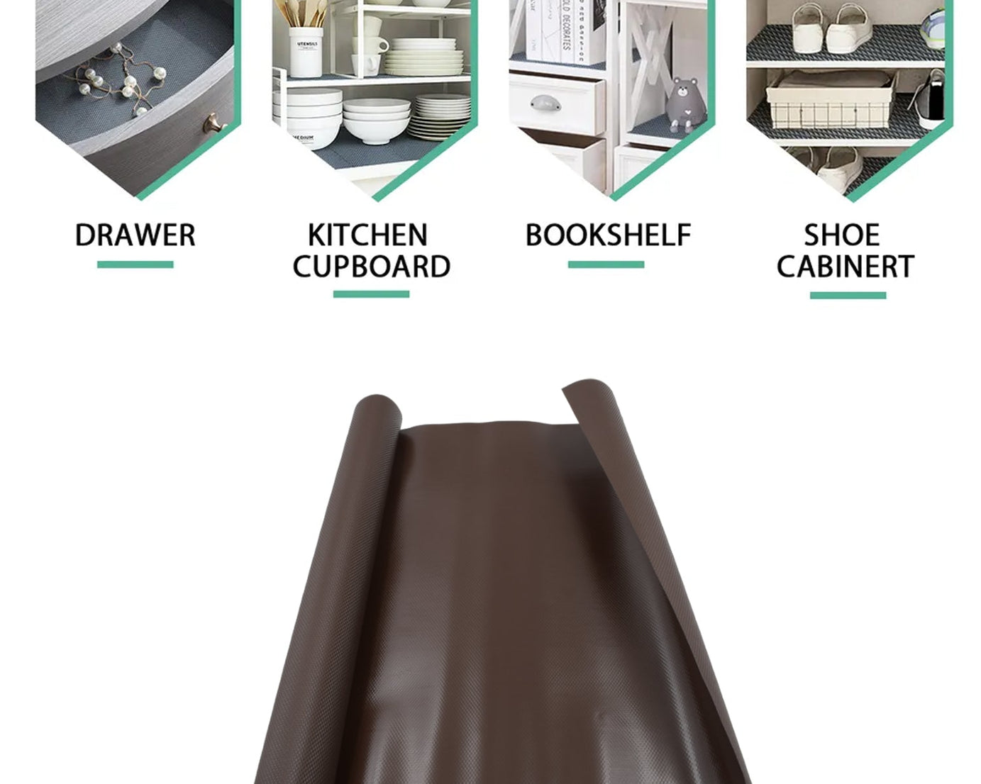 Multipurpose Anti-Slip Mat Liner Roll for Kitchen, Bathroom, Fridge & Shelves (45cmx3m)