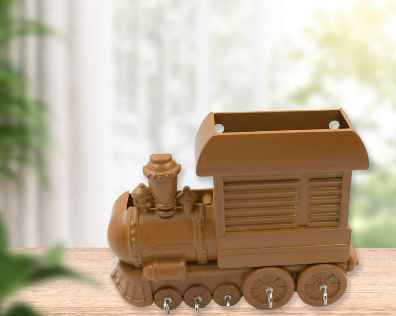 Train Key Holder (Plastic): Wall Mount, Decorative (1 Pc)