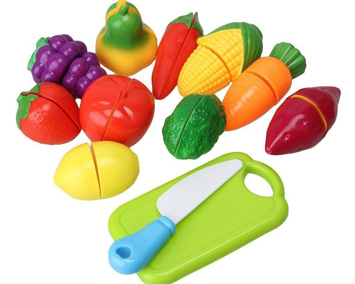 Realistic plastic sliceable fruits for kids, fun and educational