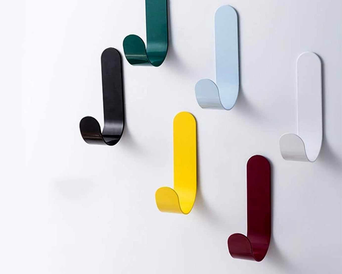 4351 Self Adhesive Wall Hooks Waterproof Adhesive Sticky Round Hooks | Hanging Capacity 1 KG Max | Multipurpose Home Storage (20 Pcs Set)