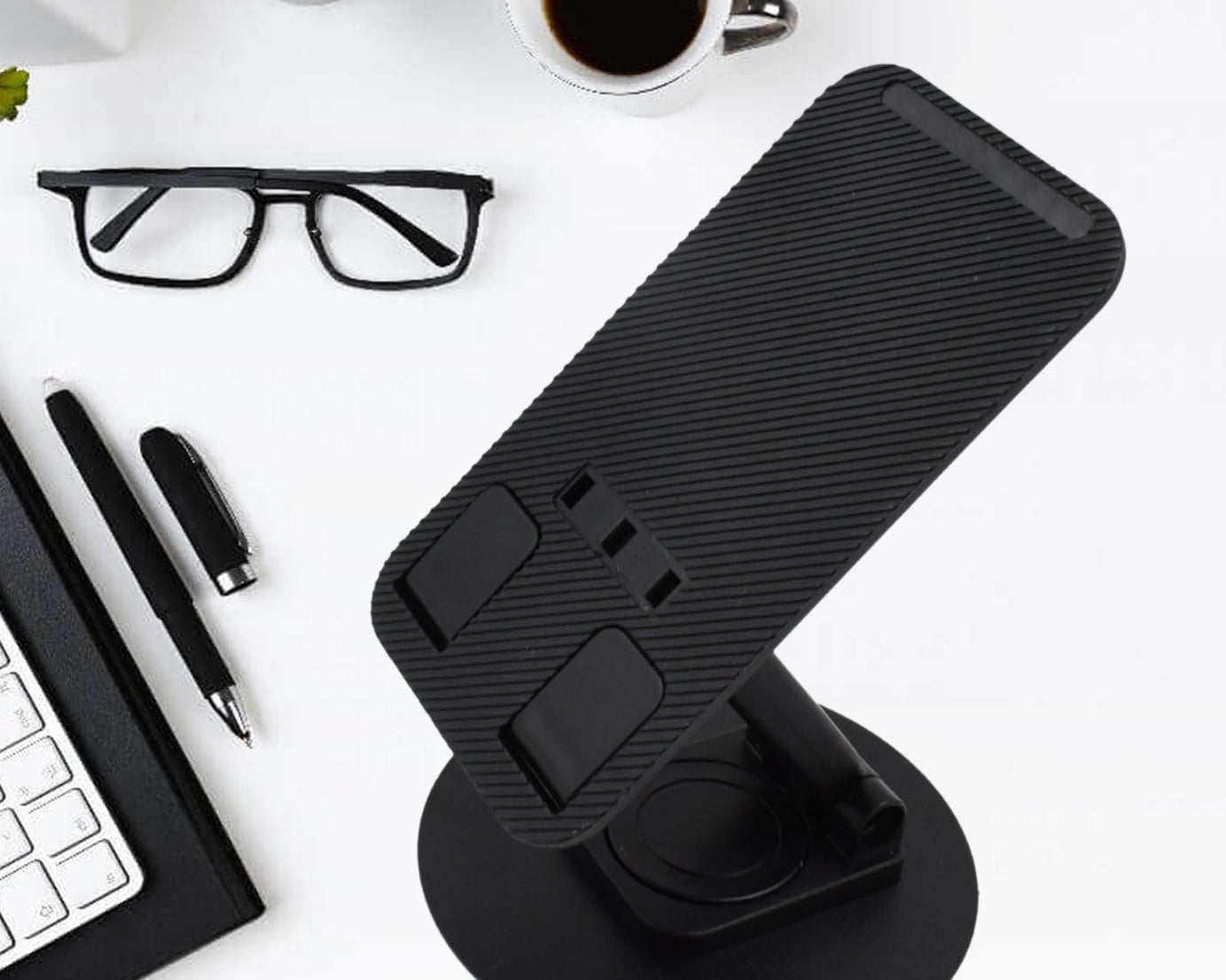 Mobile Holder Rotating Foldable Stand Height Angle Adjustable Phone Holder Stand Portable Mobile Stand for Desk with All Mobile Phones (1 Pc)