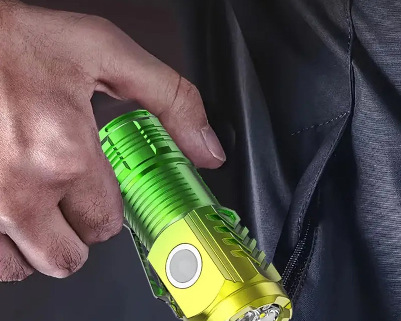 USB Chargeable Mini 3 LED Flashlight / Torch Light (1 Pc)