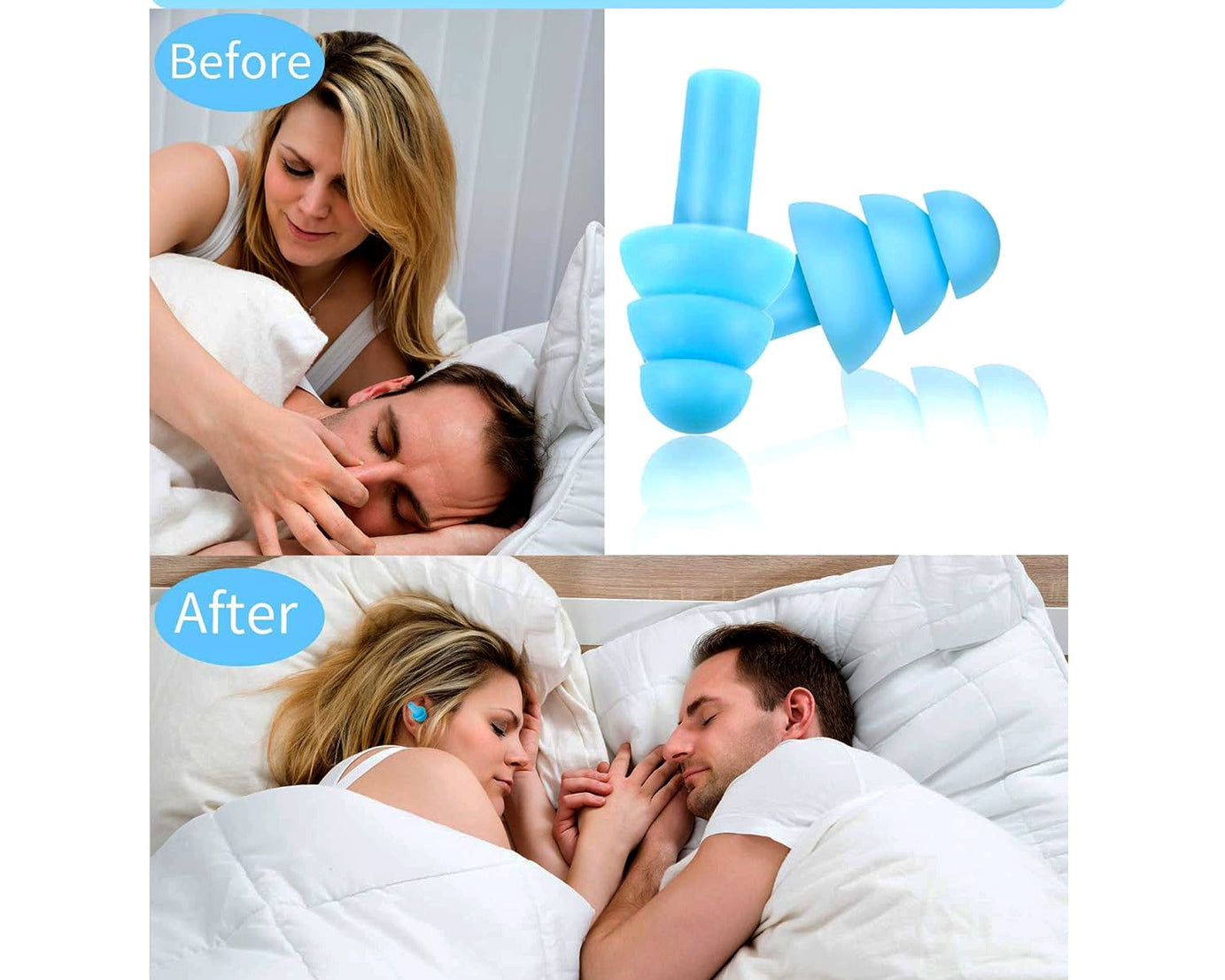 Safety Ultra Soft Foam Ear Plugs Reusable Ear Plugs for Sleeping, Travel, Loud Noises, Work, Learning, Snoring (2 Pc Set)
