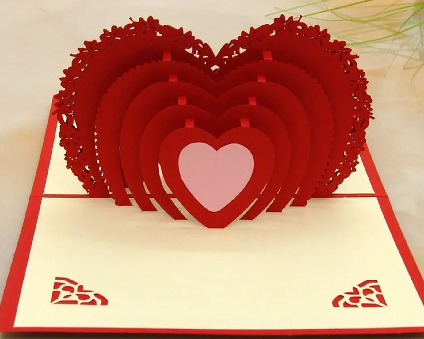 3D Paper Wish Card High Quality Paper Card All Design Card Good Wishing Card (All 3D Card Birthday, Christmas Card,  Cartoon Card, Love Heart Card) (1 Pc)