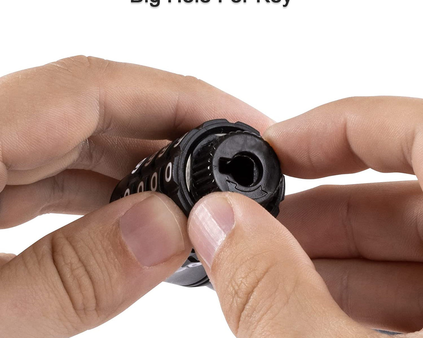 Helmet lock with heavy-duty plastic construction