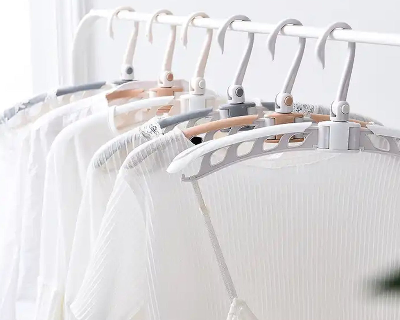 0279 Portable Folding 360 Degree Rotating Clothes Hangers Travel Foldable & Adjustable Accessories Foldable Clothes Hangers Drying Rack for Travel (1 Pc)