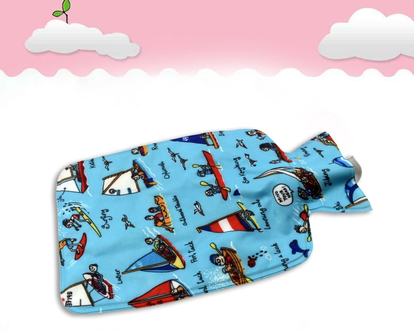 Comfortable hot water bottle bag for relieving aches