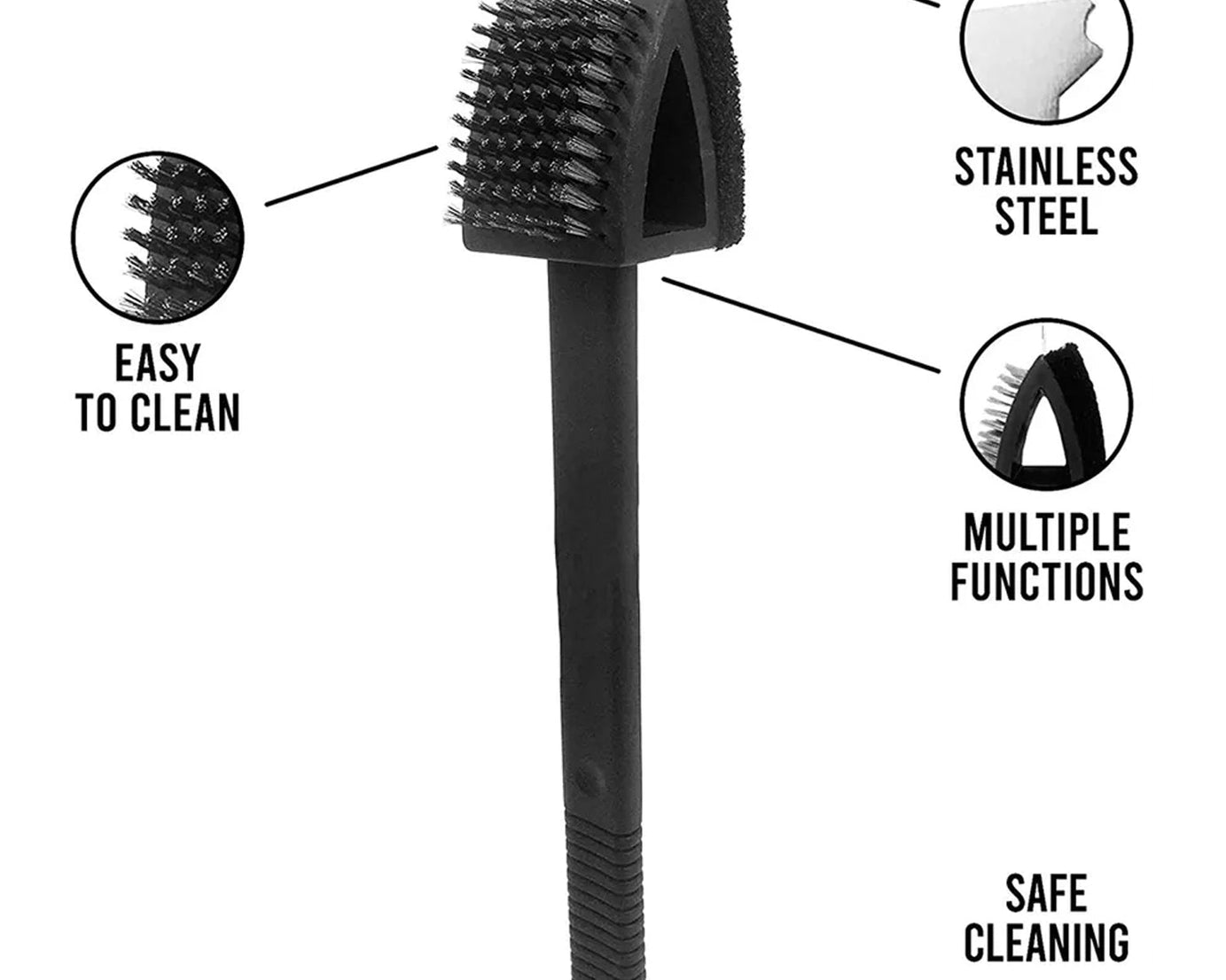 Silicone Toilet Brush with Slim Holder Flex Toilet Brush Anti-drip Set Toilet Bowl Cleaner Brush,