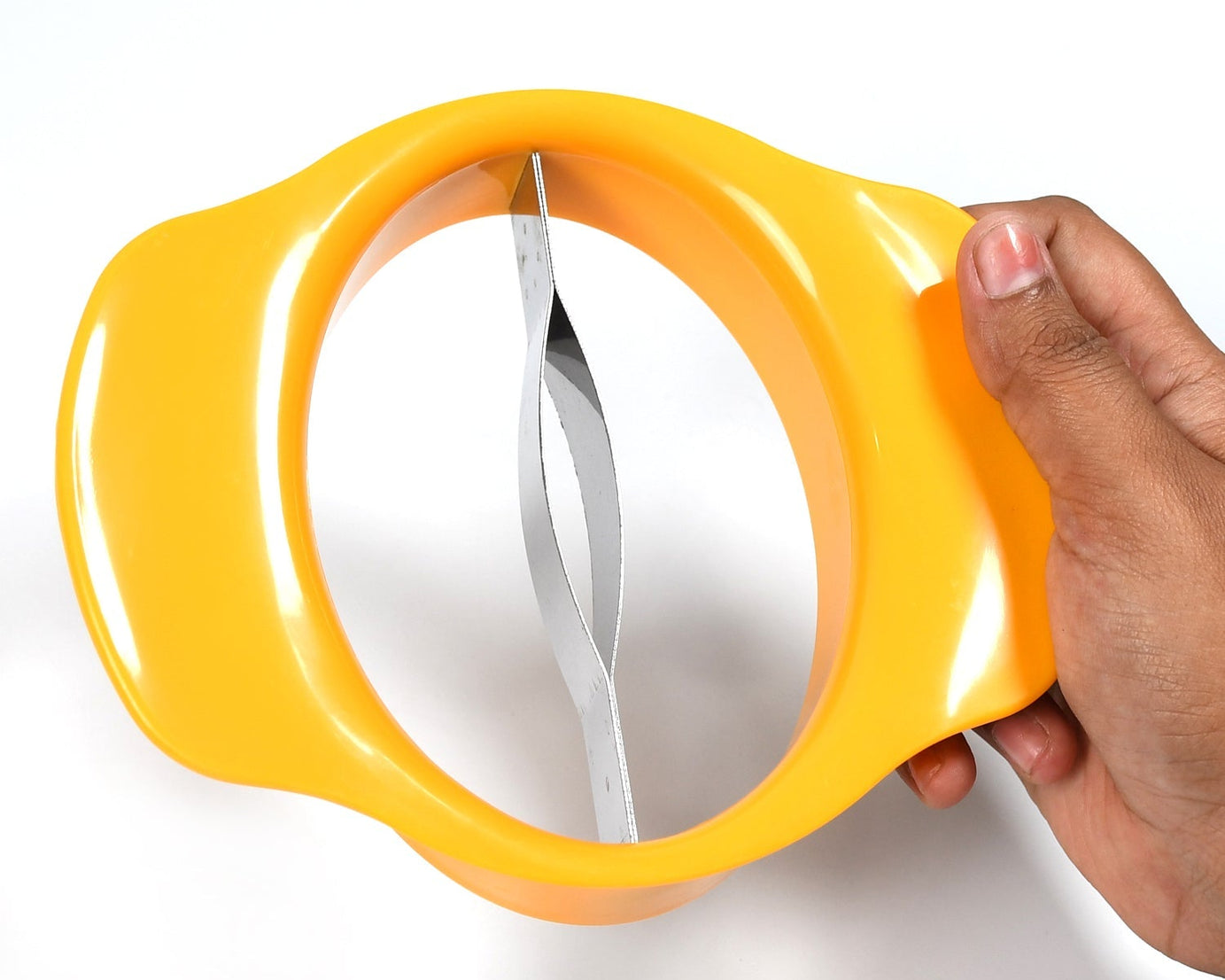 Mango slicing tool with sharp stainless steel blade