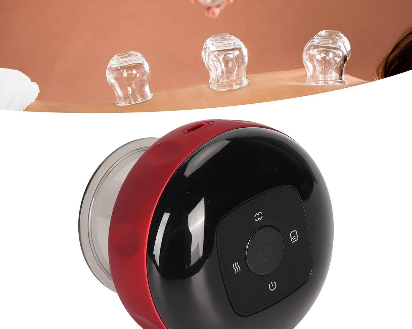 12625 Electric Intelligent Breathing Cupping Massage Instrument The Smart Cupping Therapy Set's Massager for Muscle and Joint Pain Cellulite Massage Back Pain Relief for Back Shoulder Leg (1 Pc)