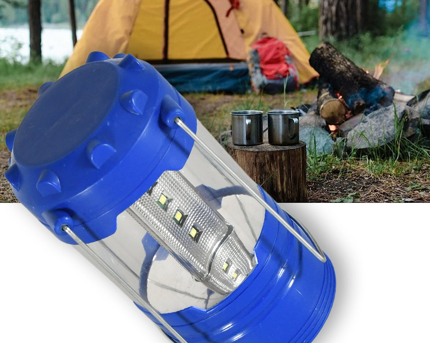 Camping Lanterns, White Light Safe Durable Tent Light Portable and Lightweight for Hiking Night Fishing for Camping, Waterproof Battery, Battery operated Light (Battery Not Included)