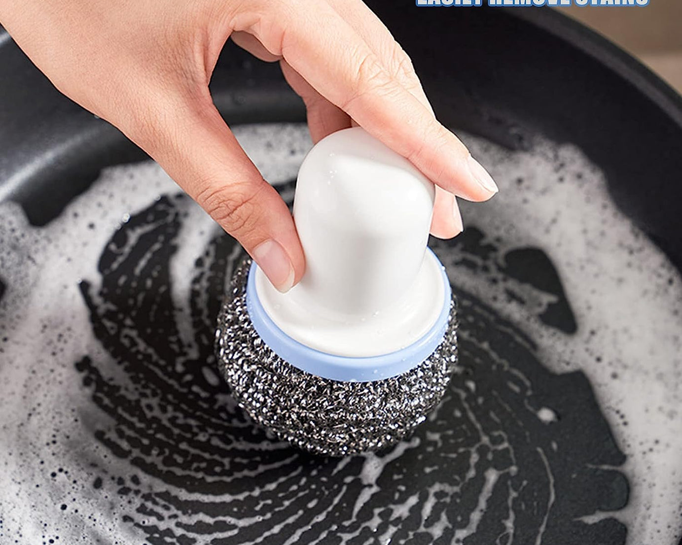 Cleaning brush for kitchen sink