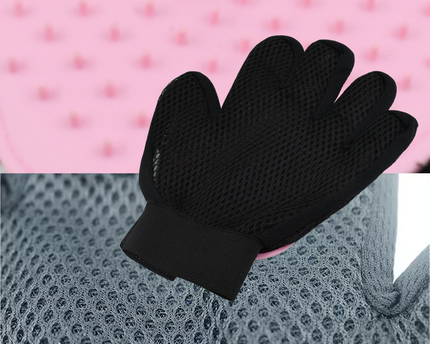 Pink True Touch Gloves, Gloves Bathing Tool (1 Pc)