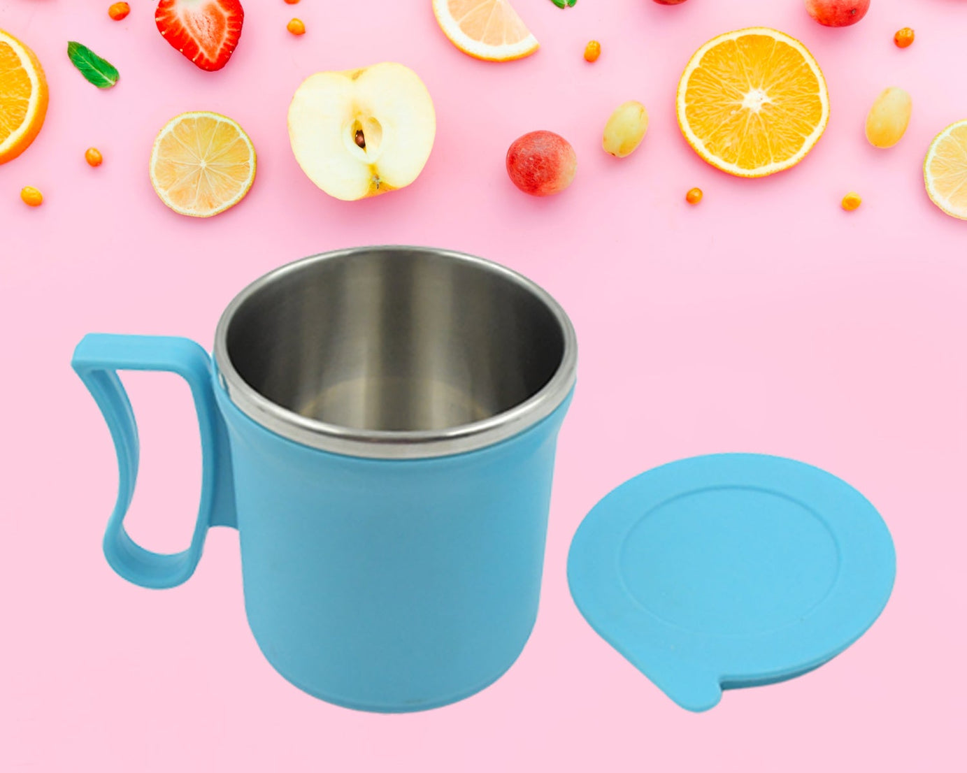 300ml Stainless Steel Mug: Insulated, Leakproof Lid, Hot/Cold Drinks (Mix Color)