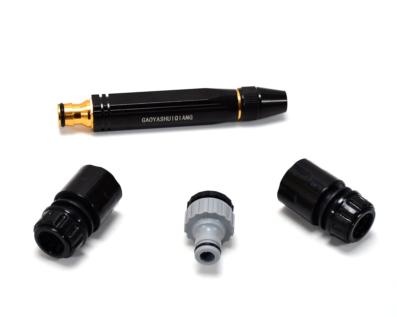 High pressure water gun nozzle for car wash.
