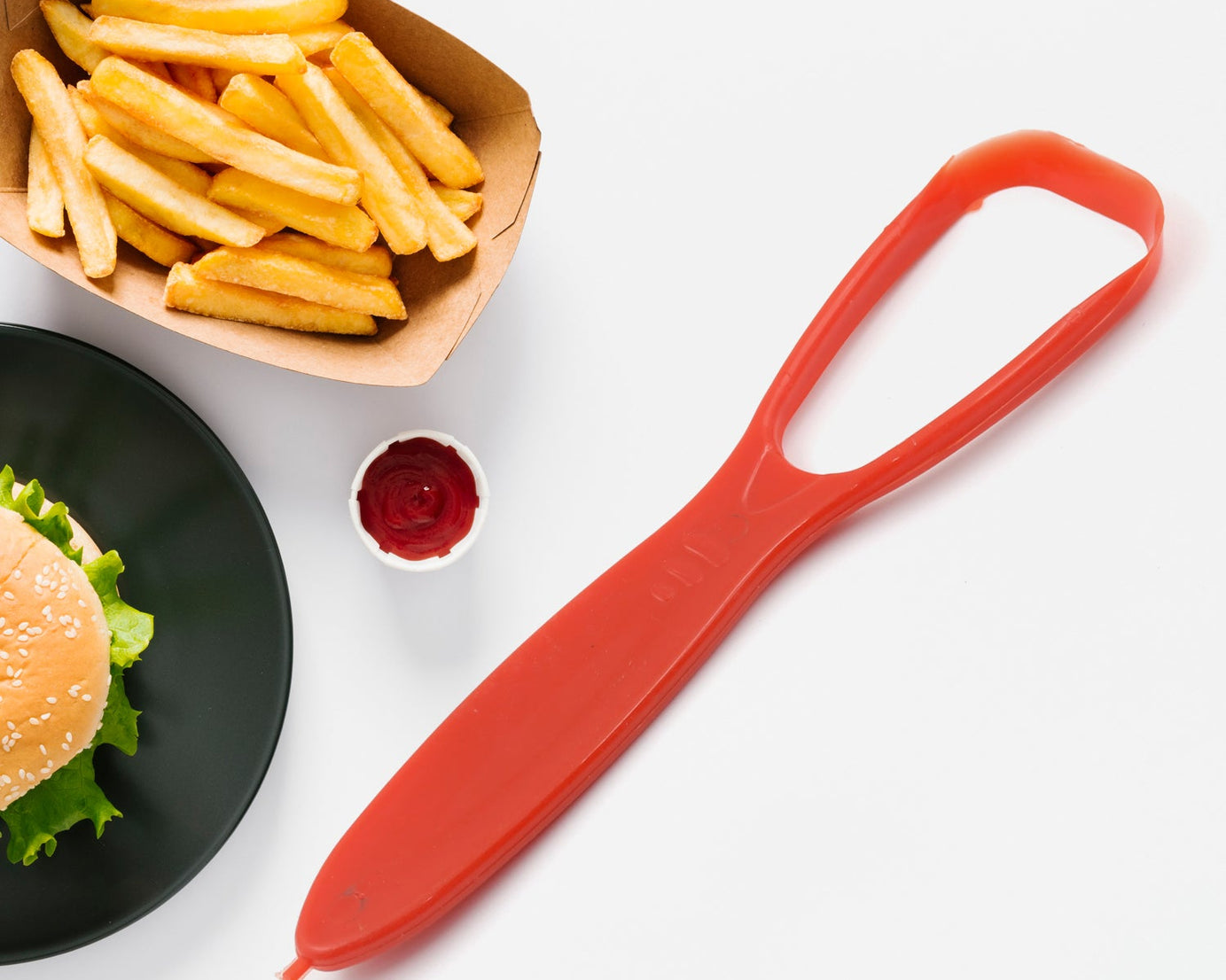 Plastic Tongue Cleaner For Kids & Adults | Tongue Scraper For Bad Breath, Maintain Oral Hygiene for Daily Use | for Fresh Breath & Bacteria Removal | Improved Taste Plastic With Handle Tongue Cleaner (1 Pc )