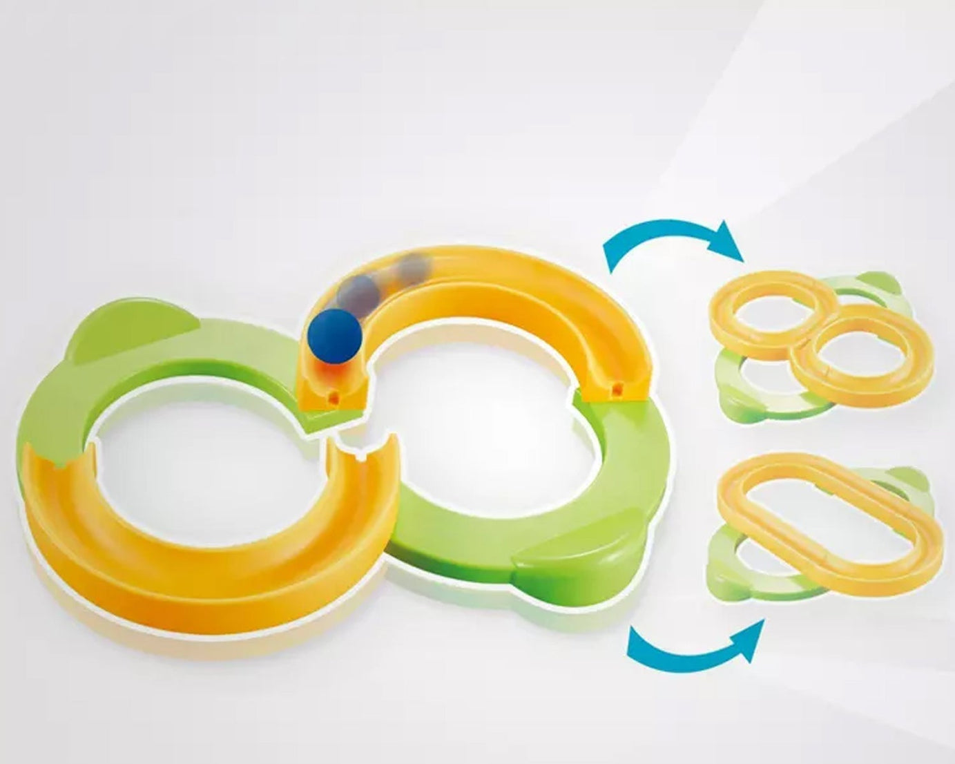 Construction toy set featuring different components for building and play