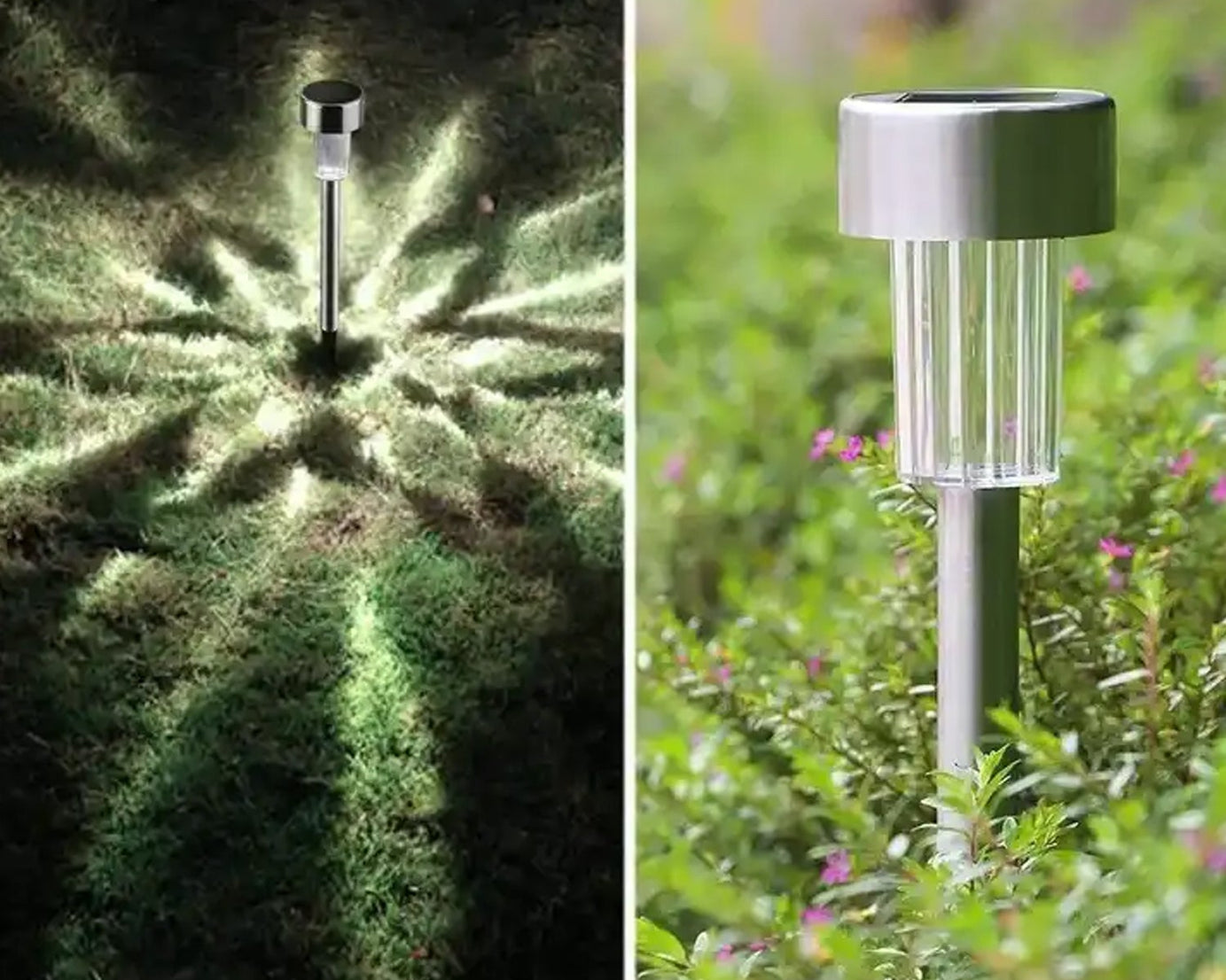 Solar Panel Led Spike Spot Light Landscape Garden Yard Path Lawn Outdors Solar Lamps, Waterproof Outdoor Decorative Landscape Lights for Garden, Patio, Yard, Walkway (2 Pc Set)